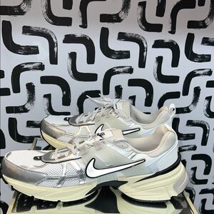 Nike White and Gray Athletic Shoes